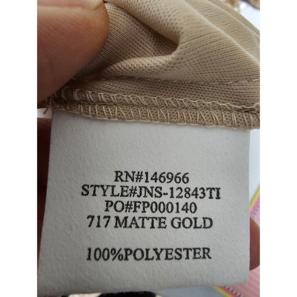 Alloy Apparel Plunge Gold "L" sequence dress. Mini - Picture 8 of 8